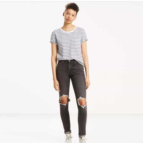 NWT 🎉Host Pick🎉 Levi's® Premium
721 HIGH RISE RIPPED SKINNY WOMEN'S JEANS - Picture 1 of 5